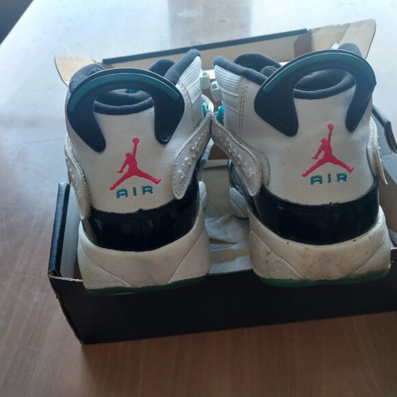Nike Air Jordan 6 Rings South Beach Sneaker Size Youth 7Y CK0025-100 - Picture 6 of 6
